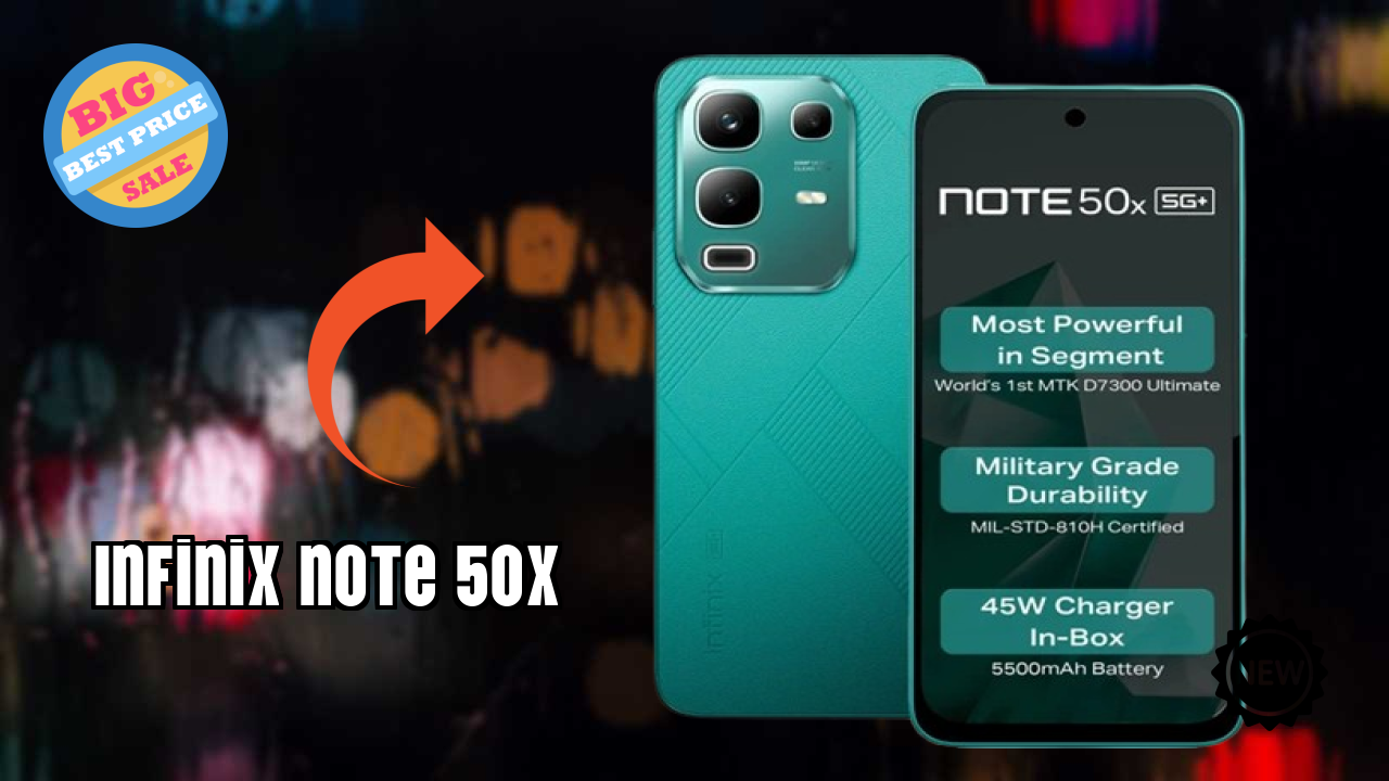 Infinix Note 50X Display Technology: 6.67 Inches (16.94 Cm) Screen