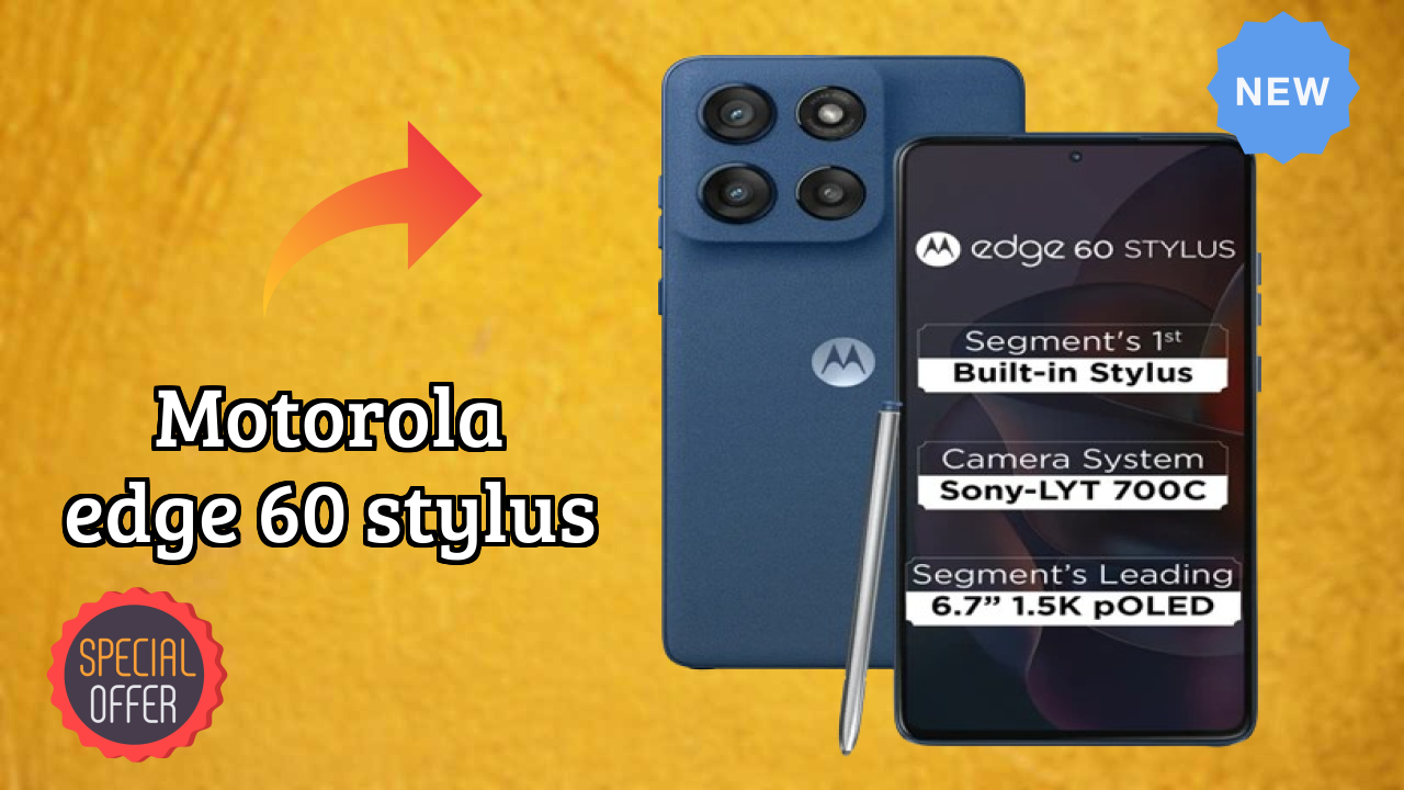Motorola Edge 60 Stylus Battery Life: 5000 MAh Charging Speed