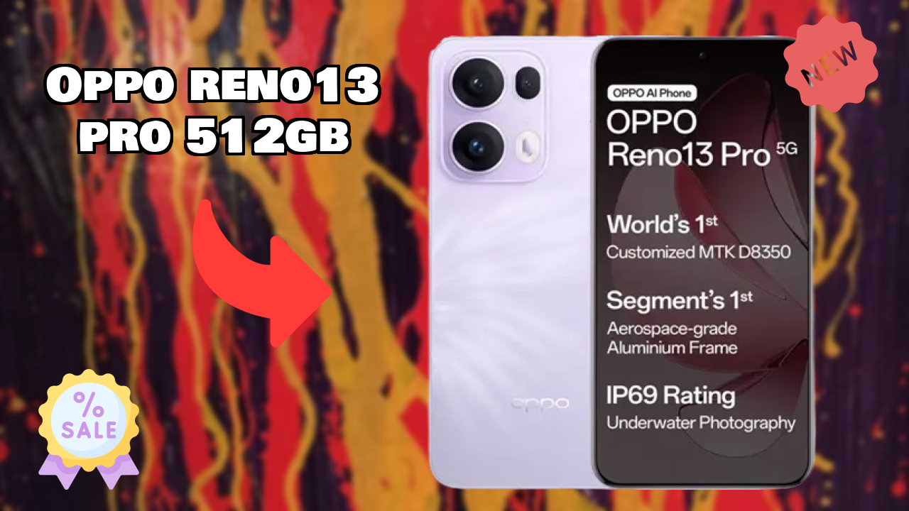OPPO Reno13 Pro 512GB at ₹44,999 - Best Features Listed