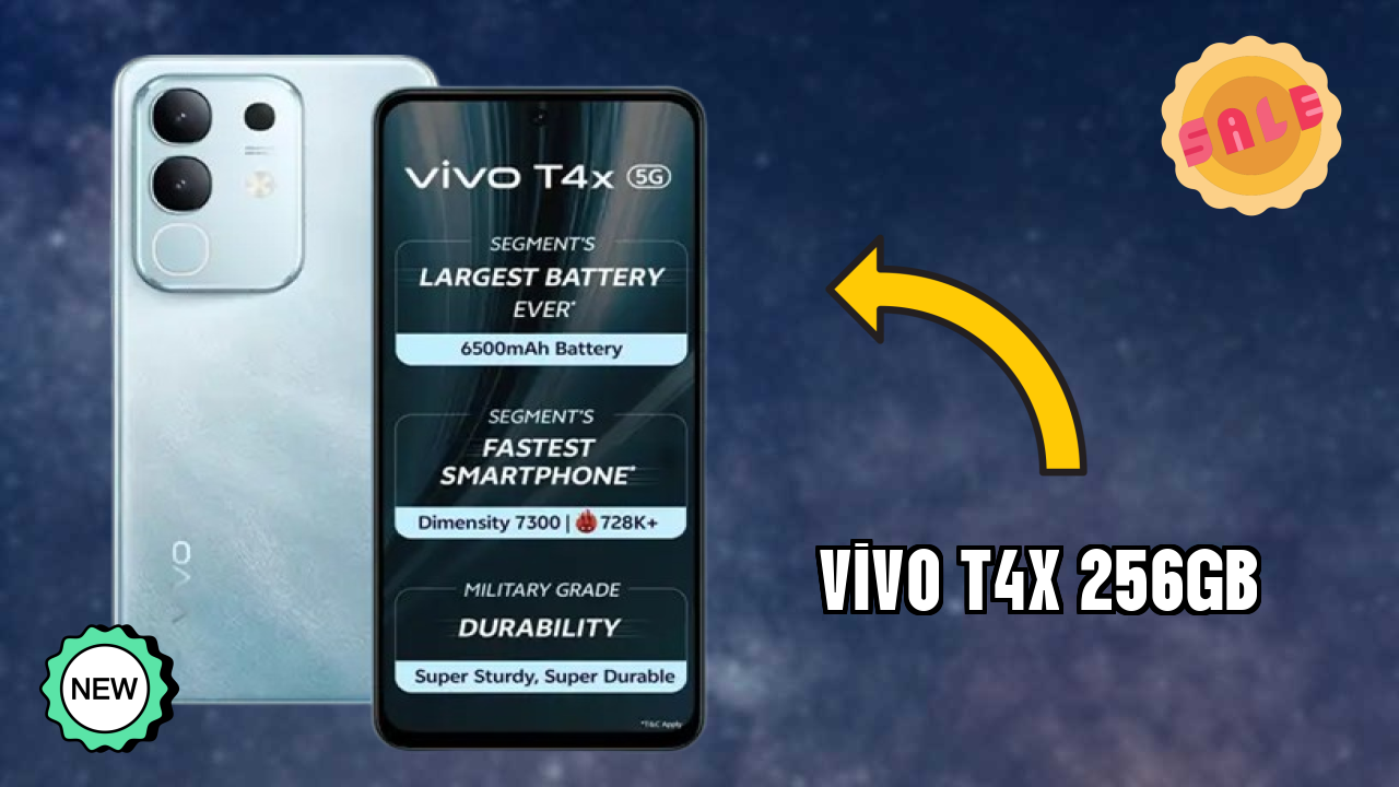 Vivo T4X 256GB at ₹16,499 - Complete Specifications